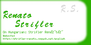 renato strifler business card